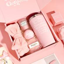 10pcs Mother's Day Gifts For Mom – Easter Basket Stuffers, Birthday Presents For Women – Spa Set For Wife Grandma Sister Friend - 粉色 - 查看 3