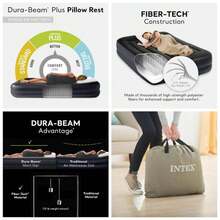 Dura - Beam Series - Cama de Aire elevada con Bomba Interna Modelo 2021 - Colchón de aire con bomba interna + Estándar - Ver 1