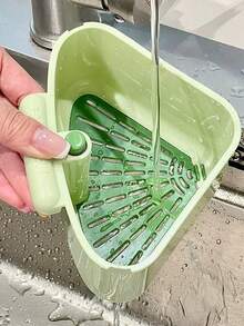 1 buc Coș de scurgere pentru chiuvetă cu ventuză, Coș filtrant pentru reziduuri alimentare, Coș de depozitare pentru bucătărie, Articole de bucătărie pentru o eficiență maximă în bucătărie, cu stiluri confortabile de toamnă și iarnă, Ustensile de bucătărie igienice pentru chiuvetă