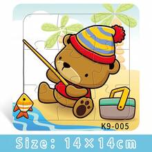 1 Conjunto com 9 Peças de Quebra-cabeças em Espuma Grossa em Formato de Baleia, Gato, Tartaruga, Astronauta, Presente Educativo Infantil, Presente de Natal