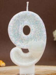 1 Peça Novas Velas de Aniversário Criativas de Número Digital de Amor 0-9, Velas de Aniversário Decoradas com Coração Puro, Velas de Decoração de Bolo de Festa de Aniversário, Velas de Decoração do Dia dos Namorados, Velas de Decoração de Bolo de Aniversário e Festa