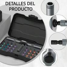 Juego de destornilladores de trinquete 24 en 1, puntas magnéticas de precisión con mango desmontable y estuche, kit de destornilladores mini multiusos para bricolaje, electrónica, relojería y reparaciones domésticas.