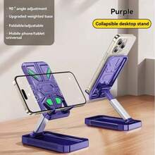 Supporto per telefono regolabile a 360°, struttura in metallo robusta, finitura in legno di noce, pieghevole per tavolo e viaggio, compatibile con Apple 16/15/14/13 Pro Max/12/11, iPad Mini, organizzazione desktop salvaspazio, ottimo regalo per utenti Android e iPad