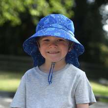 Jan & Jul Gorro de Xplorer para niños Grow-with-Me Aqua-Dry, Sombrero para Sol Repelente al Agua de ala Ancha UPF 50+ - Campamento Grove - Ver 4