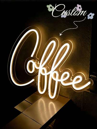 1pc Custom Neon Sign – Personalize Your Text, LED Neon Light, Perfect For Home, Office, Or Parties, Ideal Gift For Couples, Families, And Friends, Great For Weddings, Birthdays, And Holidays, Stylish With Customizable Colors