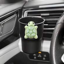 Car Cup Holder Storage Large Capacity Car Trash Can Front/Rear Organizer Box, Cup Holder Storage Bin For Car Interior