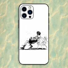 Funda de teléfono de boxeo H-Hajime No Ippo compatible con iPhone 16, 15, 14, 13, 12, 11 Plus, Pro Max, XS, X, XR, SE, Mini, 8, 7, de silicona suave en color negro - compatible con los modelos 17, 17 Pro y 17 Pro Max - Z5 - Ver 9