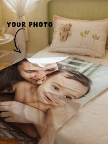 1pc Customizable Photo Blanket, 9-Grid Pattern, Memorial Gift, Fleece Throw, Valentine's Day, Mother's Day, Father's Day, Graduation, Wedding, Christmas, Anniversary Gift, Personalized Gift, Core Memory Blanket - Multicolor - View 12