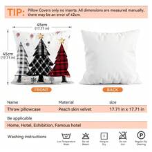 4pcs Christmas Decoration Set, Single-Sided Printed Throw Pillow Covers, 45*45cm