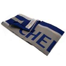 Chelsea FC Wordmark Flag (Blue/Grey) - 100% Polyester - (TA9190) - Blue - View 2