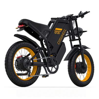 GT20 Pro Electric Bike For Adults,Electric Motorcycle With Dual Motor 3000W, Up To 31MPH & 145 Miles,UL 2849 Certified E Bike For Adults,48V 25+15AH Removable Battery Ebike