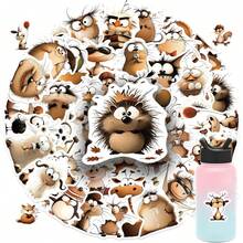 50PCS Animal Art Stickers Rabbit Frog Various Animals Collection Decor Notebook Luggage Motorcycle Laptop Refrigerator Sticker