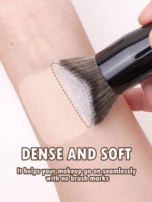 MAANGE 2 Stücke professionelles Make-up Pinsel Set, wiederverwendbar und tragbar, inklusive Foundation Pinsel, Rouge Pinsel, Concealer Pinsel, Konturpinsel, Nasenpinsel, Detail Pinsel, Puder Pinsel, geeignet für flüssige Foundation, für tägliches Make-up, als Geschenk - Schwarz und Weiss - Übersicht 8