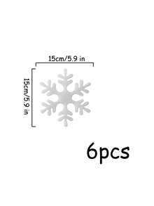 1Pack Foam Simulation Snowflakes, Family Party Hanging Decorations For Christmas Tree & Window, Perfect Christmas Gifts