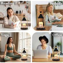 Candle Warmer Lamp With Timer Dimmer,Unique Birthday Gifts For Women Mom,House Warming Gifts New Home Room Decor,Wax Melt Warmer For Scented Wax Jar Candles (Black-Small)Thanksgiving Gifts, Christmas Gifts, Halloween Gifts, Valentine's Day Gifts, New Year Gifts