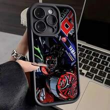 Funda de teléfono Fabio Quartararo Moto NO.20 compatible con  16 Pro Max 15 Pro 14 Plus 13 12 11 XR XS Max X 7 8 Plus, funda trasera de TPU suave, compatible con funda de  17, funda de  17 Pro, funda de  17 Pro Max - z2 - Ver 1