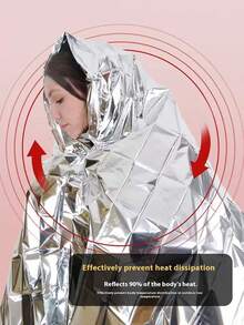 户外便携式应急保温毯，露营探险加厚防冻防低温急救毯