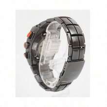 Seiko Analog Schwarzes Zifferblatt Herren Uhr-SNL015