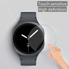2pcs Tempered Glass Screen Protector For Samsung Galaxy Watch 7/8, High Definition, Sensitive Touch, No Borders, Scratch-Resistant, Anti-Fall