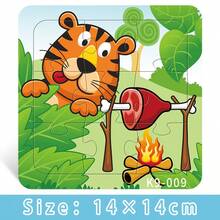 1 Conjunto com 9 Peças de Quebra-cabeças em Espuma Grossa em Formato de Baleia, Gato, Tartaruga, Astronauta, Presente Educativo Infantil, Presente de Natal