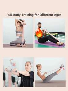1 Stück Fußwiderstandsband, Yoga-Hilfsband zum Beinstreckung, Bauchmuskel-Training, elastisches Seil für Yoga-Fuß- und Handwiderstand, Fitnessausrüstung für Bauch und Arme - Verschiedenfarbig - Übersicht 6