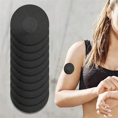 20 adet Spor Kaymaz Yapışkanlı Yama, Sensör Sabitleme Etiketleri, Ter Emici Nefes Alabilir Kendinden Yapışkanlı, Düşmeyi Önleyici Sabitleme Etiketleri