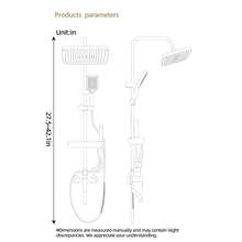 Luxury Alloy Black Rainfall Shower Head Set With Handheld Spray - Wall-Mounted, Round Design For Enhanced Bathing Experience, German, Constant Temperature, Bathroom Bathroom Accessories Bathroom Tools - Black - View 7