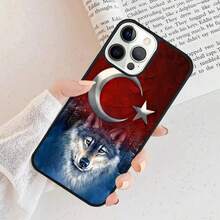 Funda de teléfono de lobo gris bozkurt en turco compatible con  17 Air 15 16, funda 11 13 14 Pro Max 12 Plus Max, compatible con funda de  17, funda de  17 Pro, funda de  17 Pro Max - 009 - Ver 12