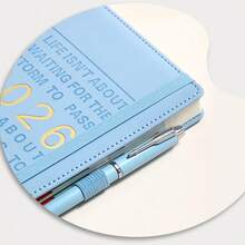 1 PC 2026 Premium PU Daily Planner – 320-Page (160 Sheets) Thick Notebook With 365-Day Dated Pages, Ribbon Marker & Pen Loop. Waterproof & Stain-Resistant Cover With Monthly Index Tabs For Efficient Planning. - Multicolor - View 4