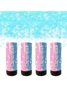 8个五彩纸屑礼炮，适用于性别揭晓派对、婚礼、返校季、生日派对、迎婴派对、周年纪念、圣诞节、返校用品、教室装饰、新年派对、趣味派对用品、装饰品和小礼物、房间家居装饰、母亲节、毕业典礼等场合（请勿将发射管对准人或物体）。 - 彩色 - 查看 15