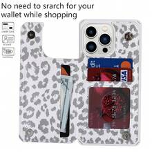 For IPhone 13 Pro Max Case Wallet With Card Holder,For IPhone 13 Pro Max Case For Women Men,Stand And Strap,Protective Phone Case Cover-White{"Color_name":"L-White"} - 多色16 - 查看 4