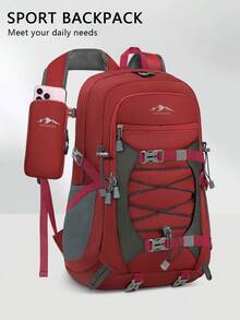 NEWHEY 40升可折叠防水轻便背包，男女通用，适合户外旅行、徒步旅行和远足 - 彩色 - 查看 15