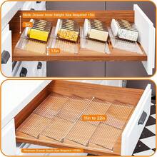 2 piezas/4 piezas/8 piezas Cajas organizadoras de especias de cajón transparentes de acrílico, cajas organizadoras de especias de cajón transparentes de acrílico, organizador de especias de cocina y almacenamiento de cajón (frascos no incluidos). 2 piezas/4 piezas/8 piezas Cajas organizadoras de especias de cajón blancas/negras de PP, organizador de especias de cocina y almacenamiento de cajón (frascos no incluidos). - Transparente - Ver 7