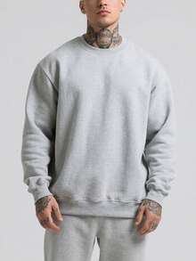 定制加厚连帽衫，用您的照片制作，可以作为礼物送给任何您想要的人，冬季必备品， - 灰色 - 查看 2