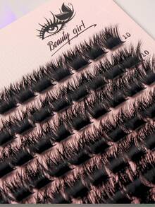 392PCS 0.39-0.71inch Mixed Size D-Curl Design 200D Russian Curl False Eyelashes | Natural Soft Fluffy Cluster Fake Lashes | Wispy Smoke Effect DIY Lashes | Lash Clusters, Eyelash Clusters, Individual Eyelashes, Fake Lashes | Beauty & Health, Personal Care, Festive Glam Beauty | Includes Lash Glue, Lash Tweezers, And Lash Brush | Perfect For Daily Wear, Party, Cosplay, Night Out, Thanksgiving, Christmas, Halloween Makeup & More - 黑色 - 查看 6
