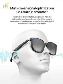 D8 手工镶钻智能无线眼镜,(音乐和通话)适用于智能设备,男女通用,连接手机和平板电脑,骑自行车、玩游戏、欣赏音乐或通话时,节日礼物情人节礼物圣诞礼物,秋冬假期露营必备品 D8 手工镶钻智能无线眼镜 - 彩色 - 查看 6