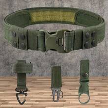 Taktischer Hüftgurt mit Schnellverschluss-Schnalle, Oxford-Gewebe-Gurt, Aufbewahrungsschnalle, Schlüsselring und Flaschenhalter, Hüfttasche