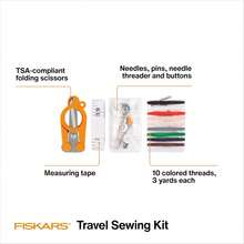 EstiloTendenciaFiskars - Kit De Costura De Viaje De 27 Piezas Con Estuche, Suministros Para Manualidades, Color NaranjaCalidad PremiumVersióN Mejorada - Accesorios de costura 62 piezas - Ver 9
