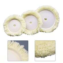 5/6/7 Inch Wool Polishing Pads For  Buffing And Scratch Removal, Reusable Natural Sheep Wool Disc For Polishing Tool - 5 Inch - View 2
