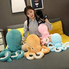 1pc 25cm Simulation Octopus Plush Toys Stuffed Soft Animal Octopus Dolls Cute Kawaii Room Decoration Gift,Stuffed Animals,Octopus,Plushies,Kraken,Stuffed Animals Jelly Cat,Stuffed Dragon