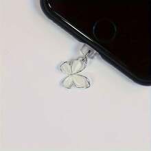 1 件可爱蝴蝶手机防尘塞，防止灰尘堵塞，手机防尘塞吊坠饰物，适合 Type-C，手机配件