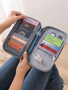 Waterproof Passport Holder, Unisex Multifunctional Passport Wallet, Portable Travel Passport Cover, Credit Card Holder, Suitable For Airplane Travel, Vacation, Back To School Season - Multicolor - View 2