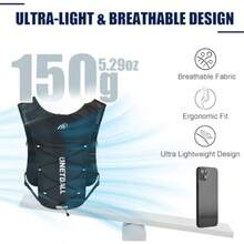 Running Vest For Women And Men Lightweight 150g Hydration Backpack 6L Pack For Trail Running Marathon Hiking Cycling Jogging Adjustable Fit