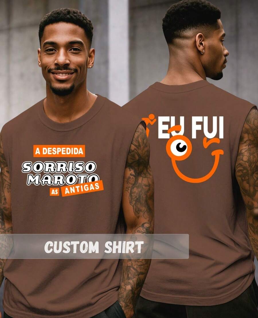 Camiseta Cavada Oversized Sorriso Maroto Samba Show Eu Fui Fãs Do Grupo Camisa Sem Manga