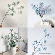 5 cành cây khô nhân tạo có hình bướm, dùng trang trí cửa sổ và sân vườn, hình bướm 3D sống động như thật. - Nhiều màu - Xem 9