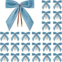 24 pezzi - Fiocchi in nastro, fiocchi in velluto, fiocchi, fiocchi in raso adesivi, confezioni regalo, piccoli fiocchi in nastro, nastri biadesivi per artigianato, torte, spuntino, borse, decorazioni per matrimoni, spose, San Valentino - Multicolore - Visualizzare 7