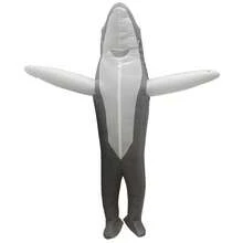 Adult Inflatable Shark Costume, Available In Blue, Pink, Gray, Suitable For Festivals, Parties, Cosplay - Multicolor - View 4