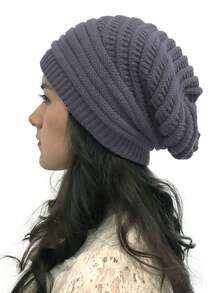 1/2pcs Pleated Beanie Hat, Women Spring/Summer Korean Style Single Layer Knitted Cap, Versatile Ear Warmer Turban Hat