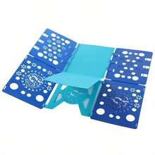 1 Lazy Folding Board For Adults - Quick Clothes Storage And Organizing Rack, Durable Plastic With Colorful Geometric Pattern, Space-Saving Design, Efficient Clothes Organization, Clothes Organizer