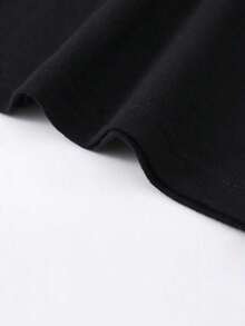 camisetas blusas para dama casuales elegantes premium playeras juvenil disfraces sudaderas para mujer camisetas de mujer liso playera disfraces de mujer niña disfraz pijamas pillamas para dormir de mujer pijamas para parejas - Negro - Ver 6